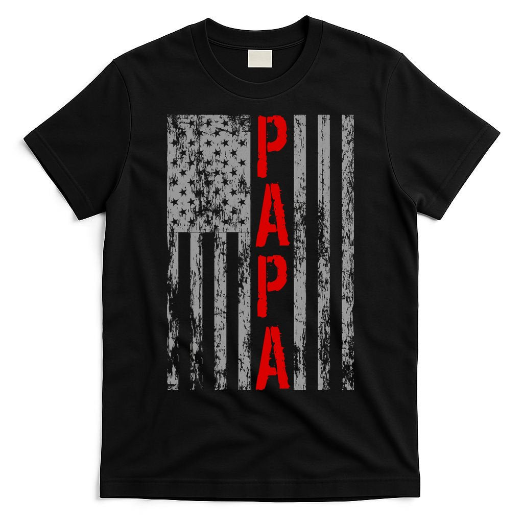 USA PAPA Retro Vintage Flag T-Shirt