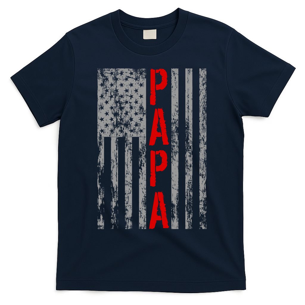 USA PAPA Retro Vintage Flag T-Shirt