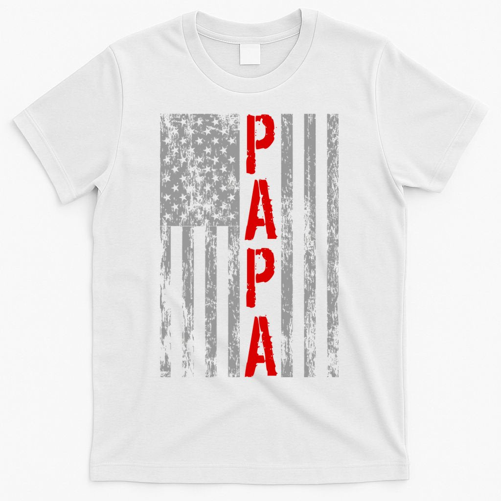 USA PAPA Retro Vintage Flag T-Shirt