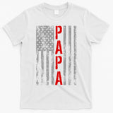 USA PAPA Retro Vintage Flag T-Shirt