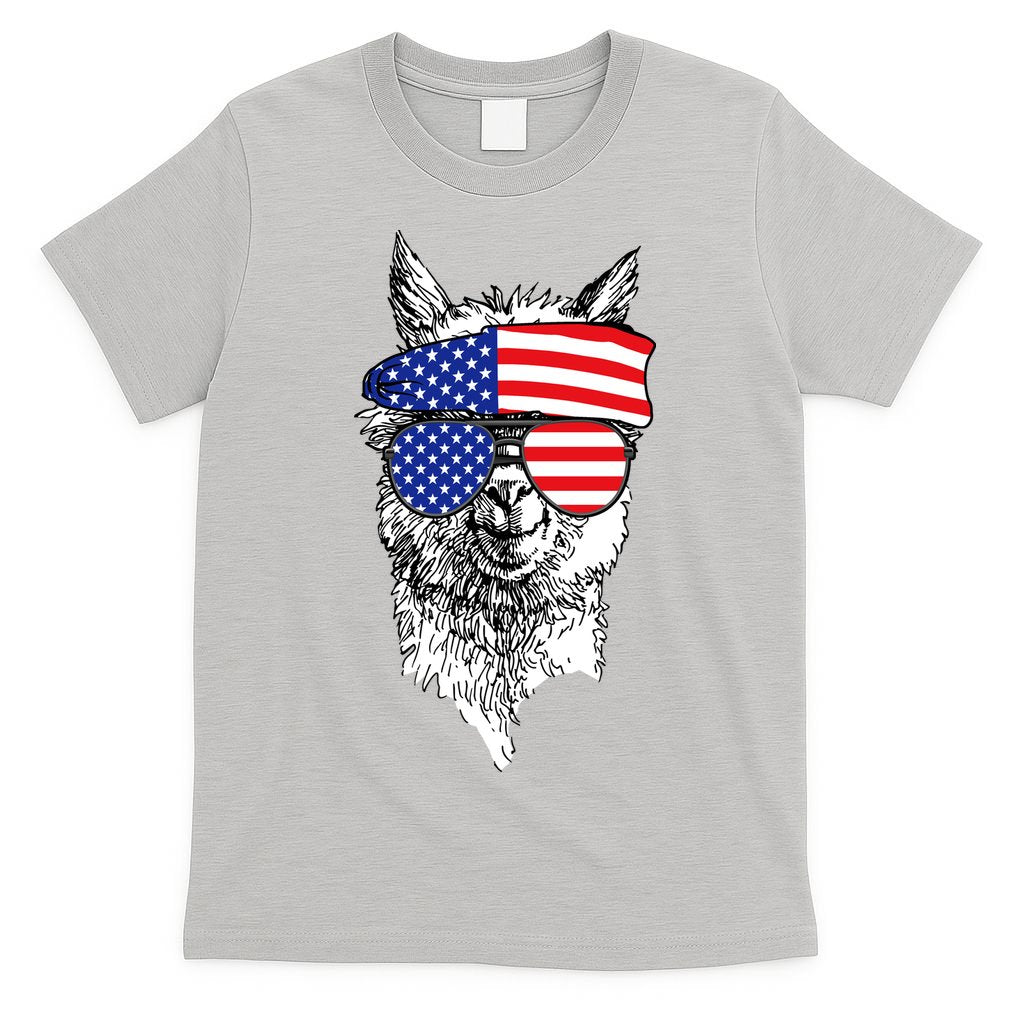 USA Patriotic Llama T-Shirt