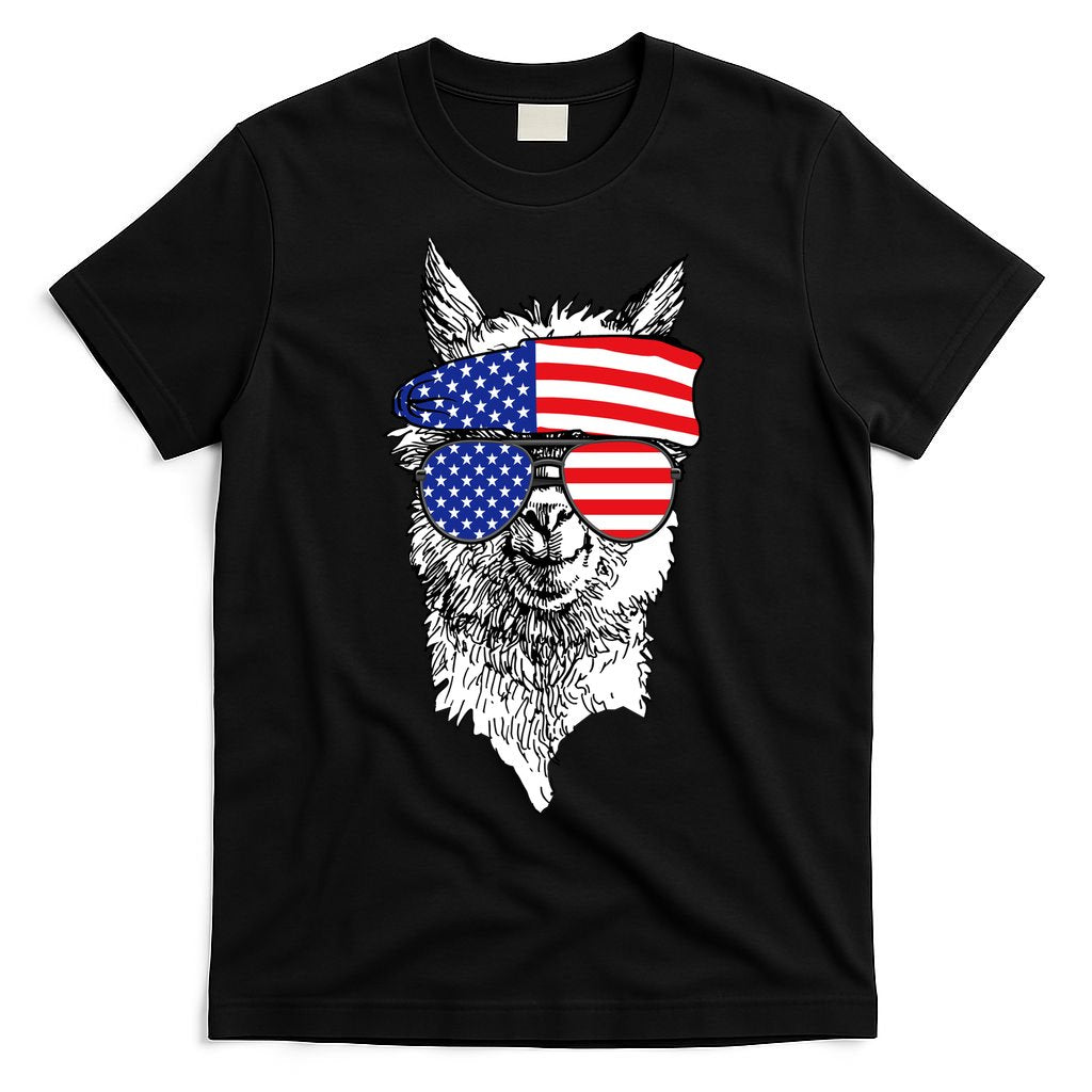 USA Patriotic Llama T-Shirt