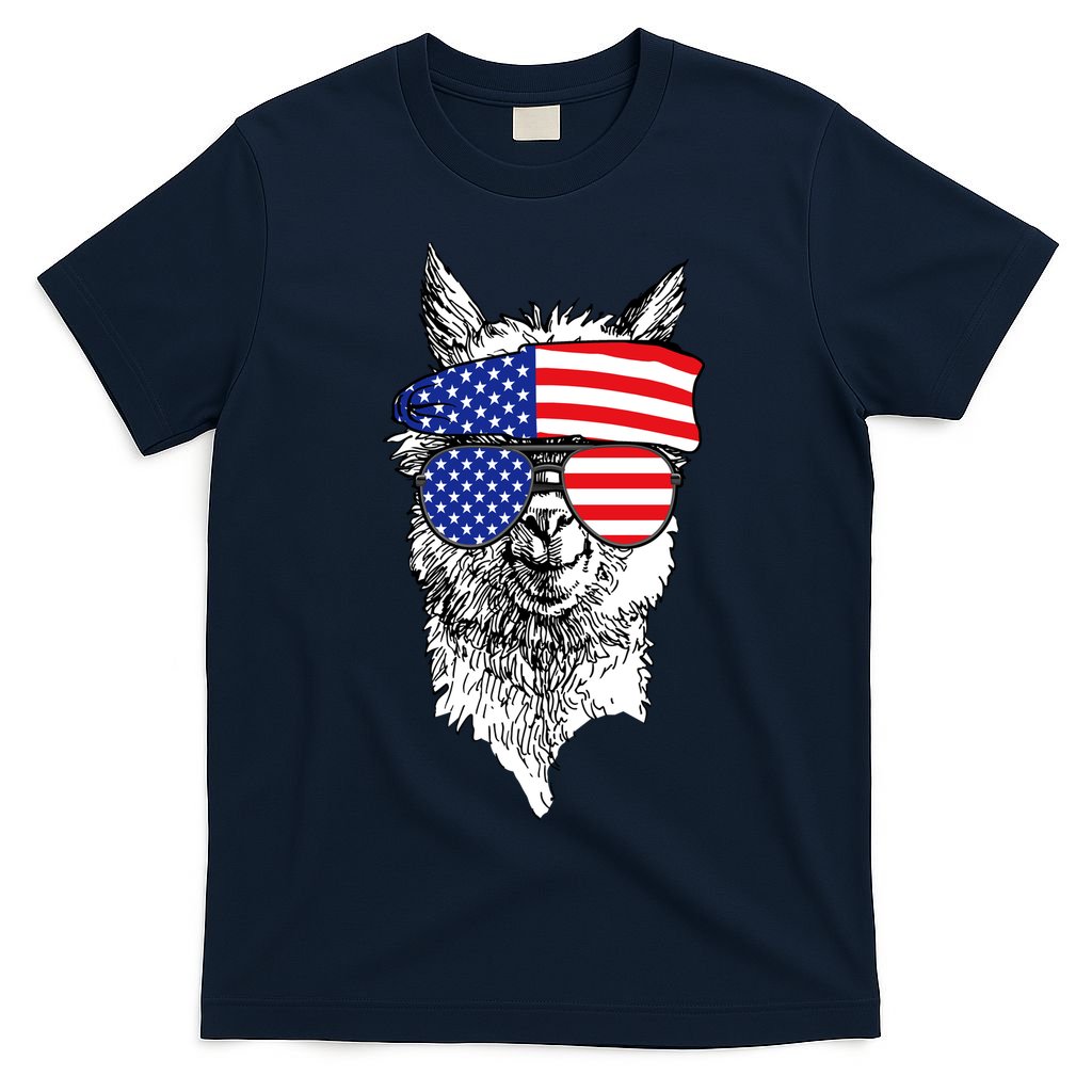USA Patriotic Llama T-Shirt