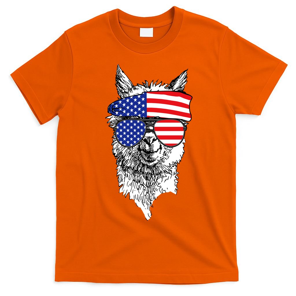 USA Patriotic Llama T-Shirt