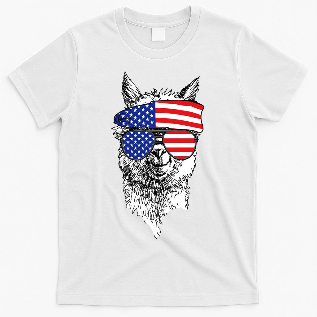 USA Patriotic Llama T-Shirt
