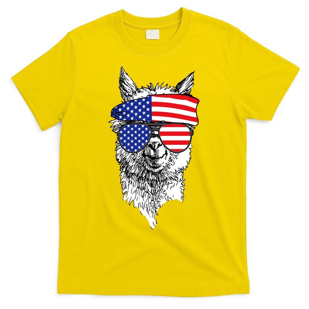 USA Patriotic Llama T-Shirt