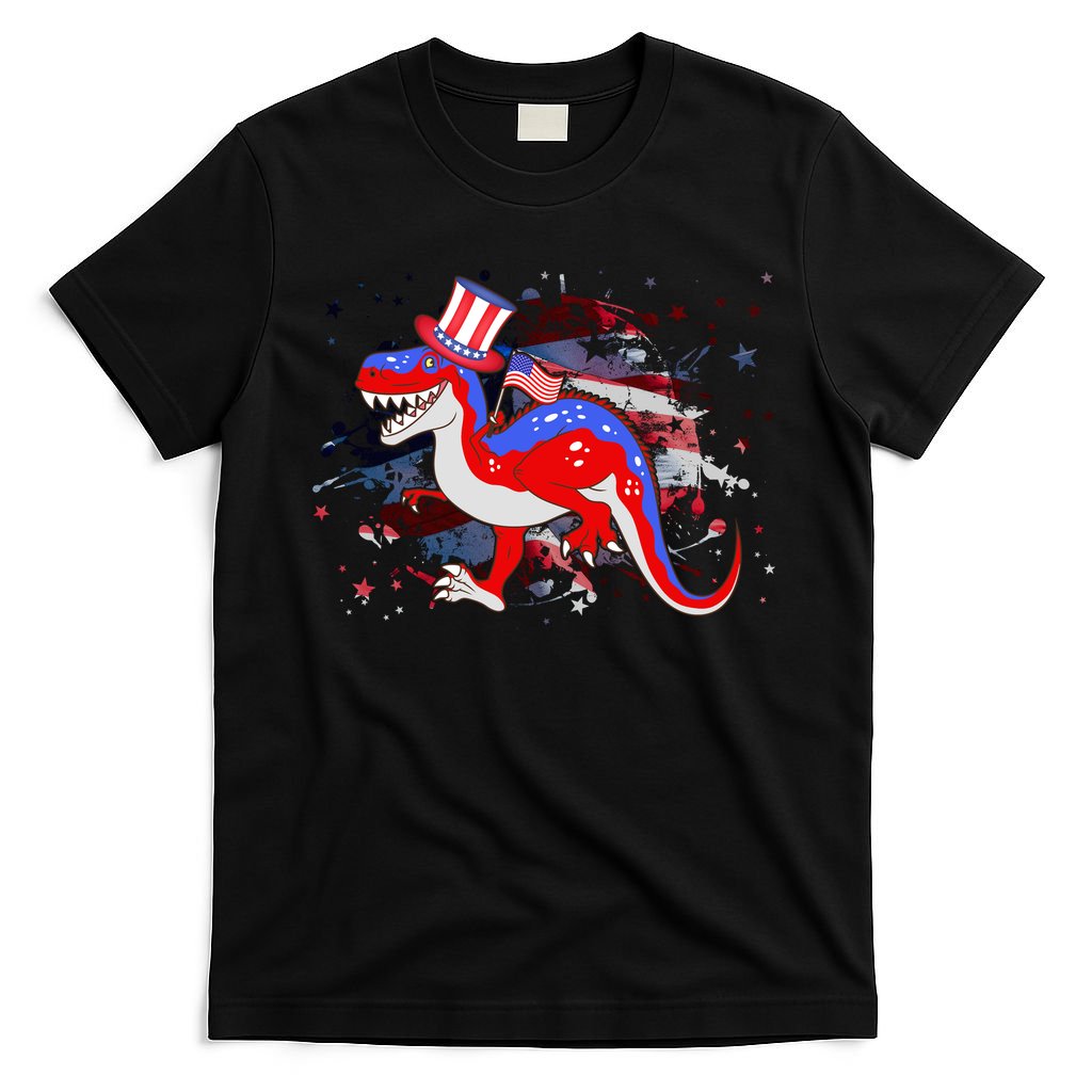USA Patriotic Presidential Dinosaur T-Shirt
