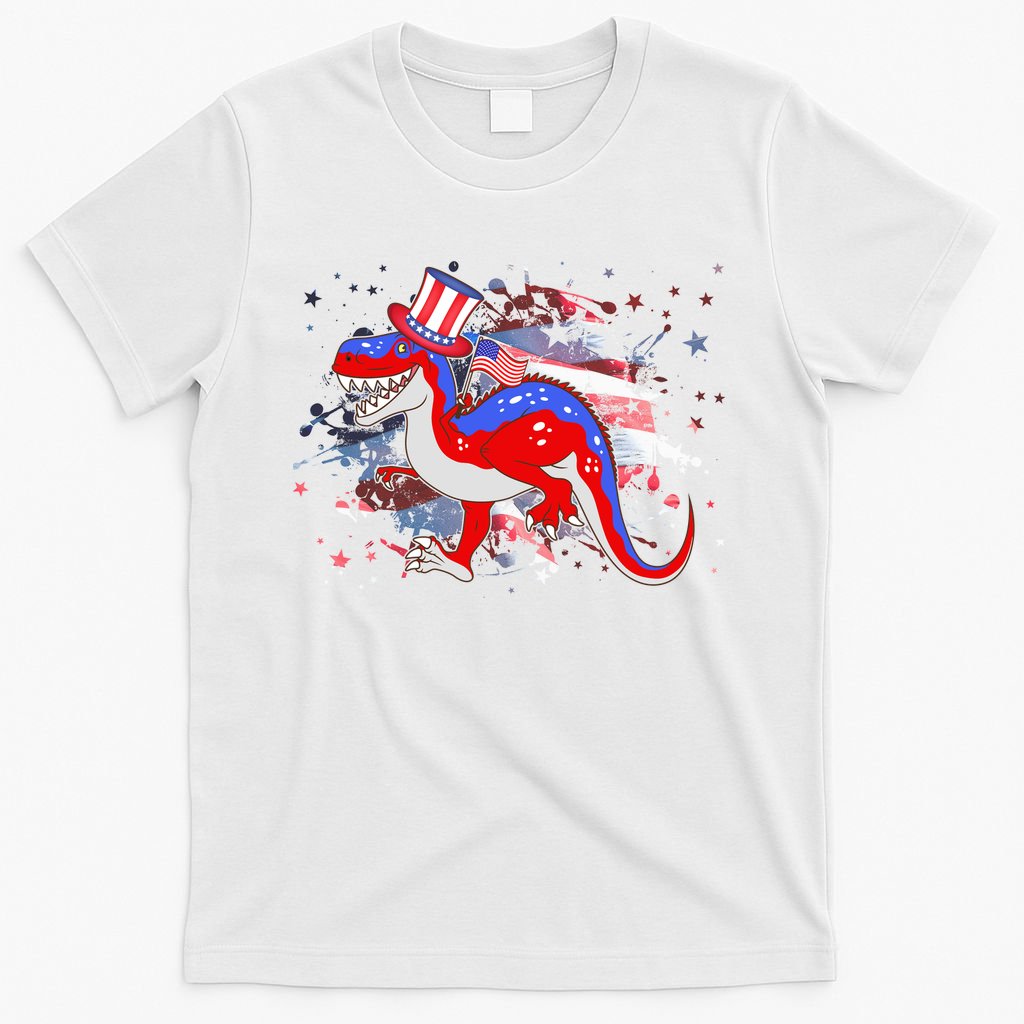 USA Patriotic Presidential Dinosaur T-Shirt
