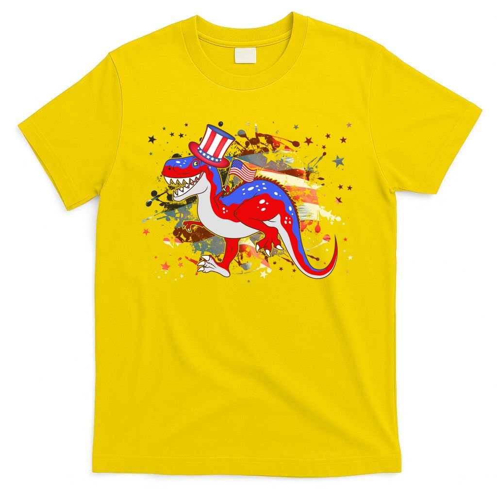 USA Patriotic Presidential Dinosaur T-Shirt
