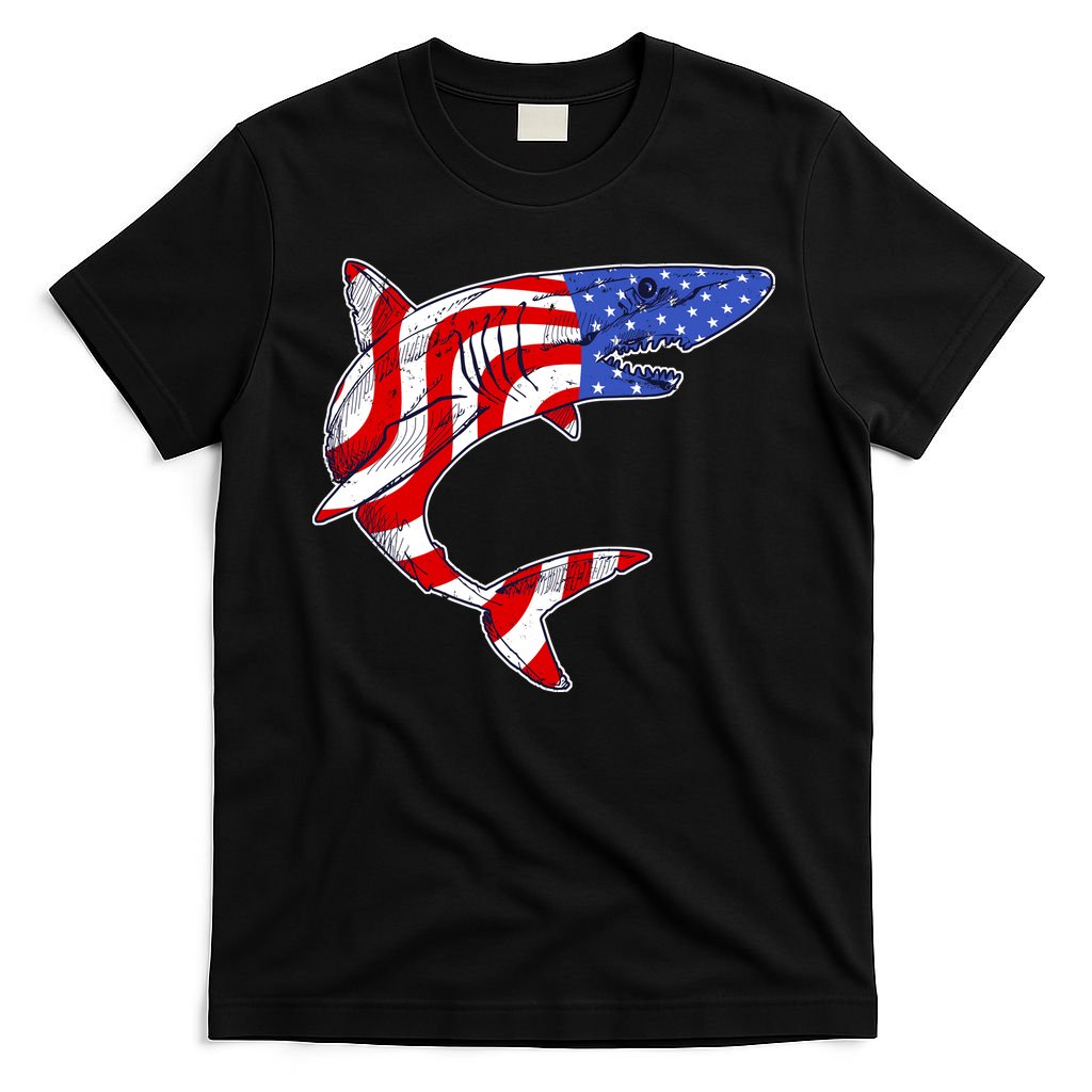 USA Patriotic Shark T-Shirt