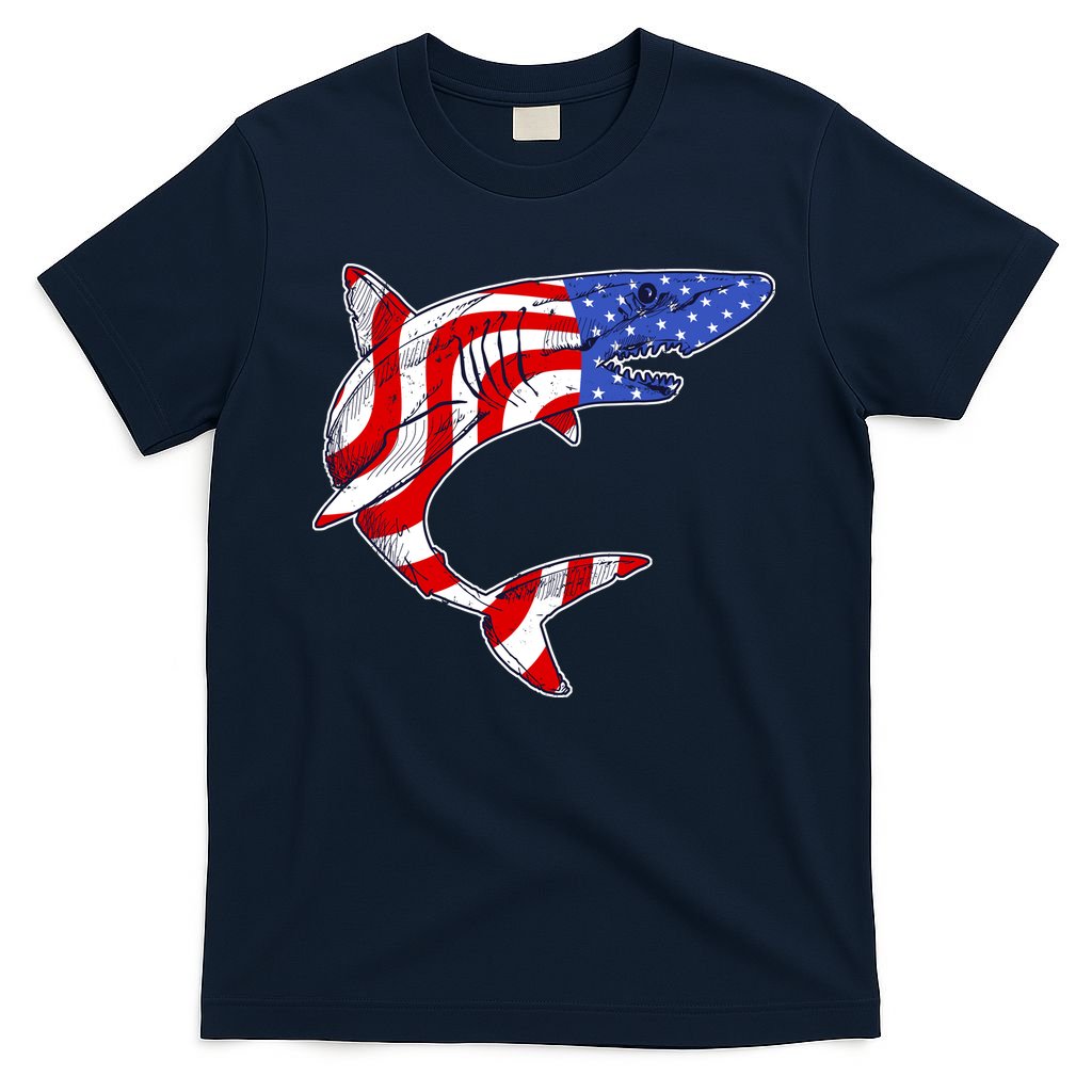 USA Patriotic Shark T-Shirt