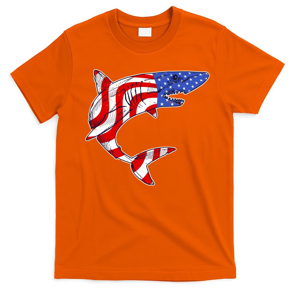 USA Patriotic Shark T-Shirt