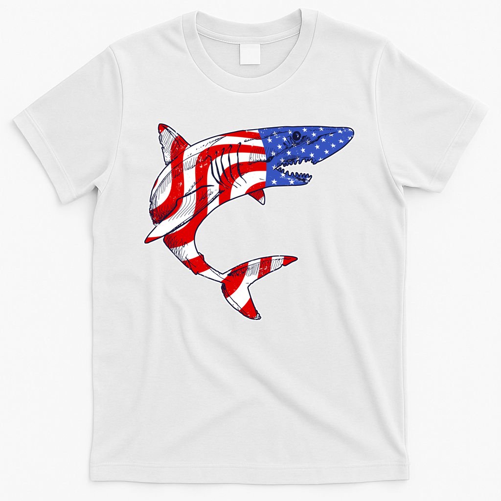 USA Patriotic Shark T-Shirt