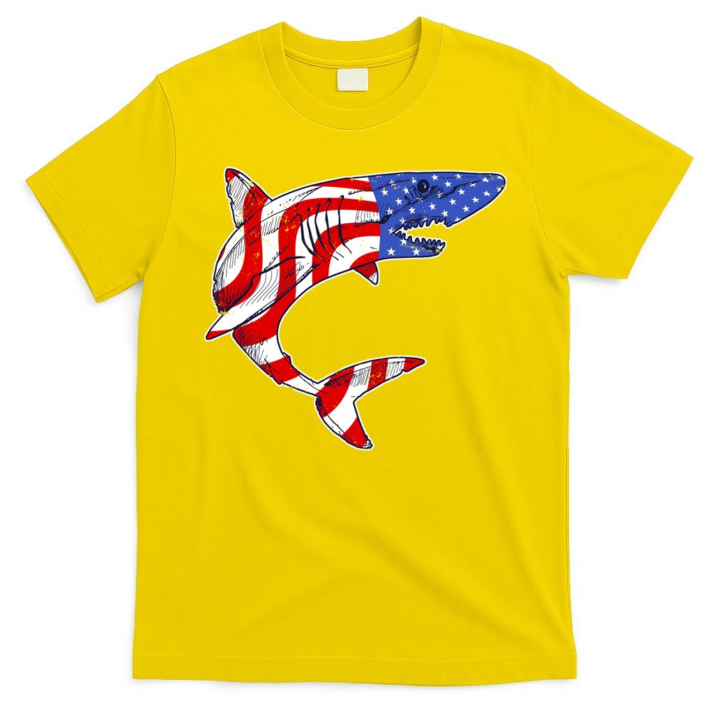 USA Patriotic Shark T-Shirt
