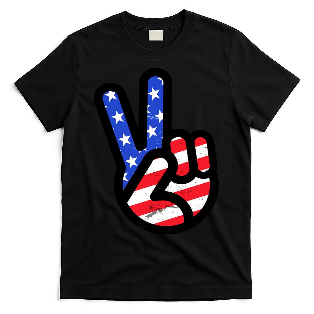 USA Peace Sign T-Shirt
