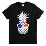 USA Pineapple With Sunglasses T-Shirt