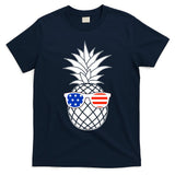 USA Pineapple With Sunglasses T-Shirt