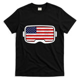 USA Retro Video Game Flag T-Shirt