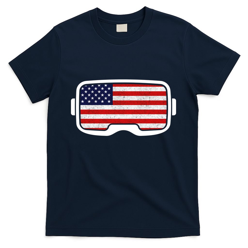 USA Retro Video Game Flag T-Shirt