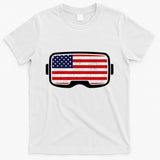 USA Retro Video Game Flag T-Shirt