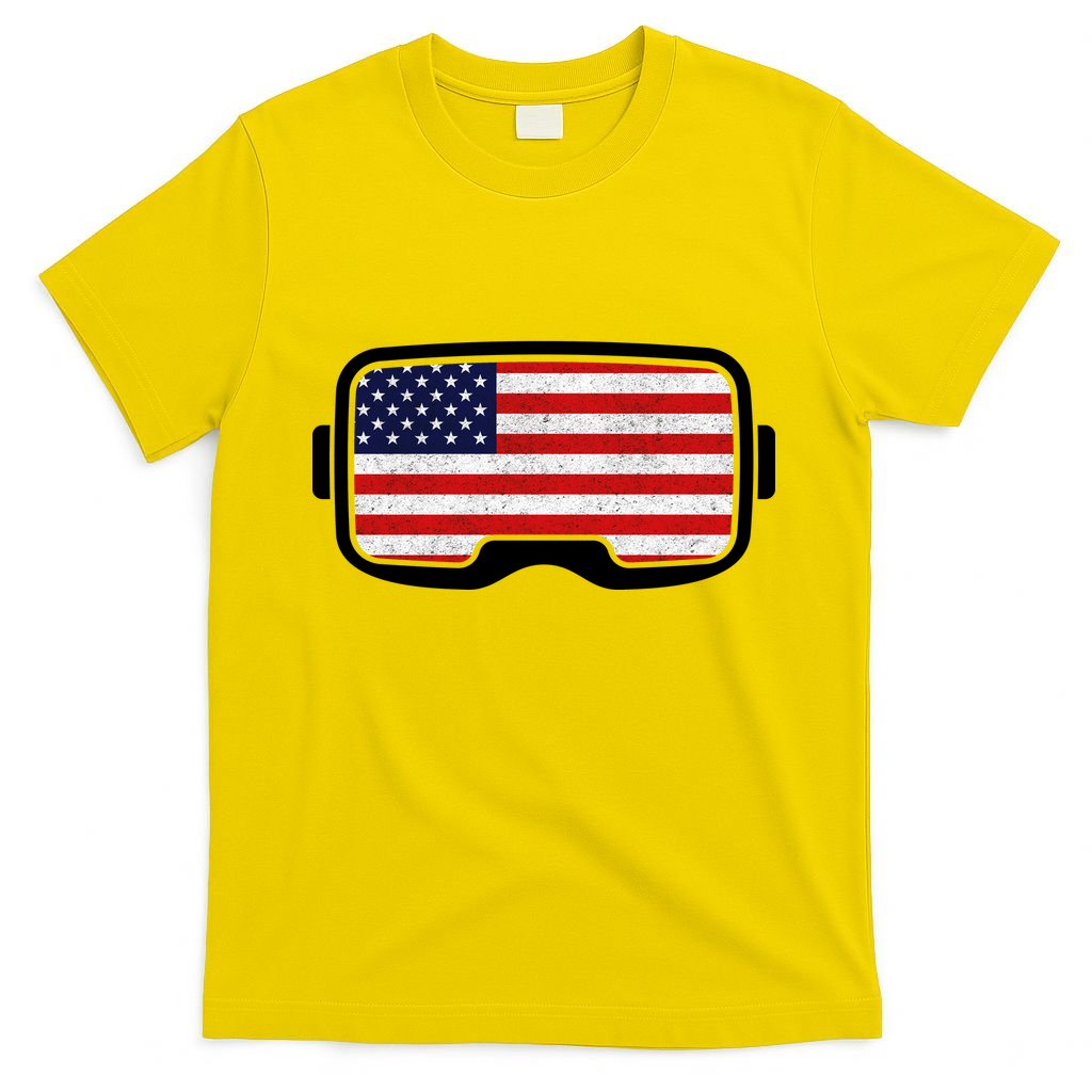 USA Retro Video Game Flag T-Shirt