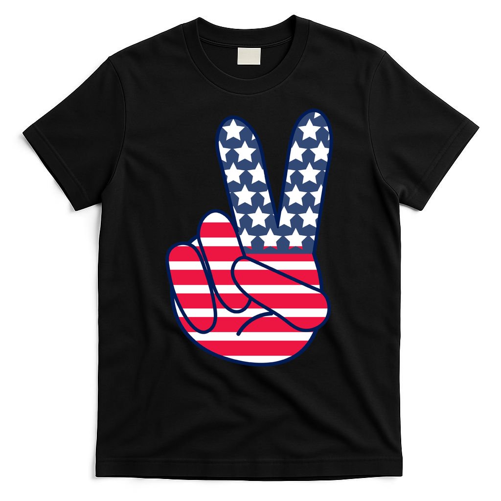 USA Simple Peace Sign T-Shirt