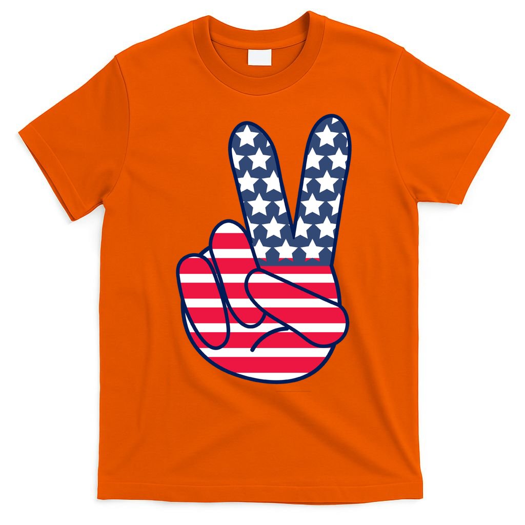 USA Simple Peace Sign T-Shirt