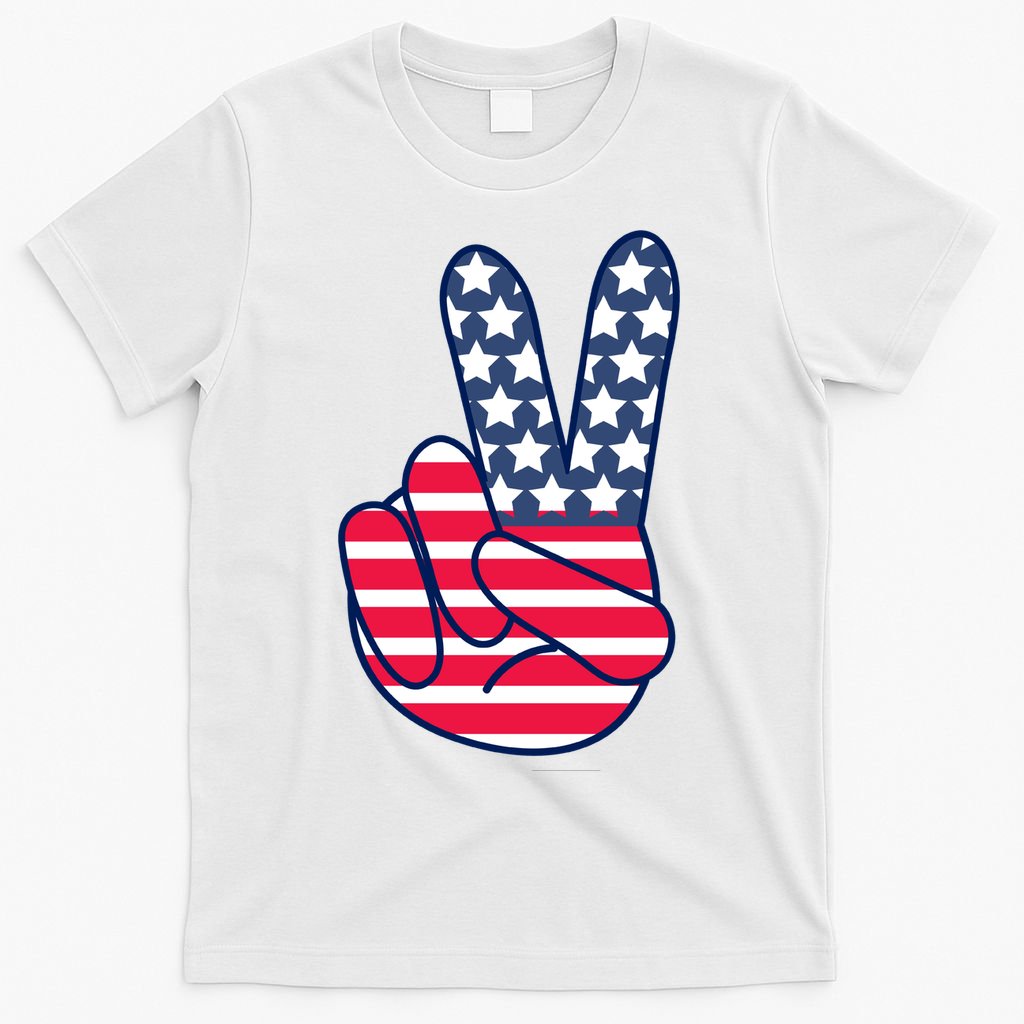 USA Simple Peace Sign T-Shirt