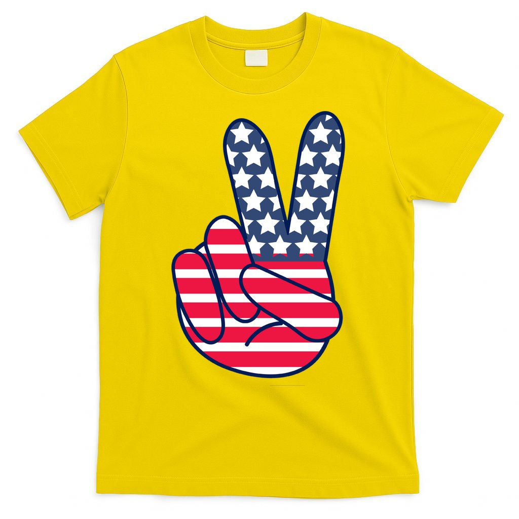 USA Simple Peace Sign T-Shirt