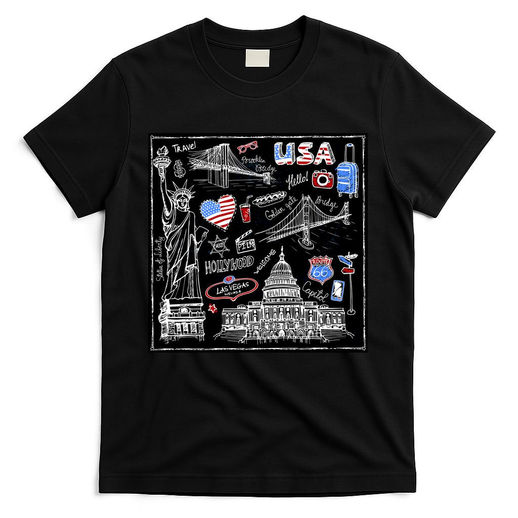 USA Sketch T-Shirt