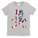 USA Skull Crossbone  T-Shirt