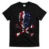 USA Skull Crossbone  T-Shirt
