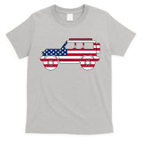 USA Truck American Flag T-Shirt