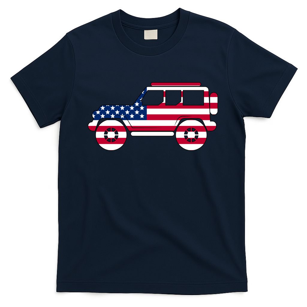 USA Truck American Flag T-Shirt