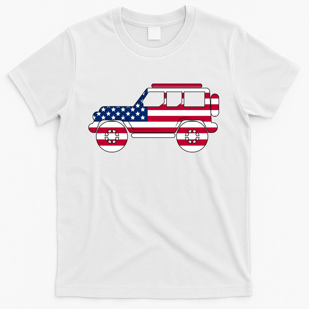 USA Truck American Flag T-Shirt