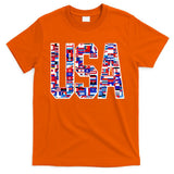 USA World Flags Pattern T-Shirt