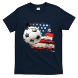 Usa Soccer Ball And Flag T-Shirt