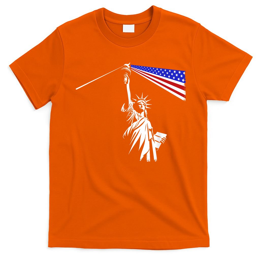 Usa Statue Of Liberty 4th Of July Novelty Funny Patriotic T-Shirt