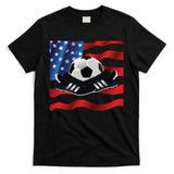 US Soccer Fan Team USA Ball Flag T-Shirt