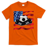 US Soccer Fan Team USA Ball Flag T-Shirt