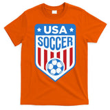 USA Soccer Team Support The Team Shirt USA Flag Football T-Shirt