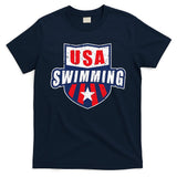 Usa Swimming Team Sports Athlete Us Swim Aquatic T-Shirt