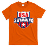 Usa Swimming Team Sports Athlete Us Swim Aquatic T-Shirt