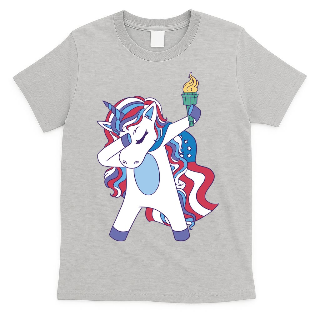 USA Unicorn Dabbing T-Shirt