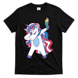 USA Unicorn Dabbing T-Shirt