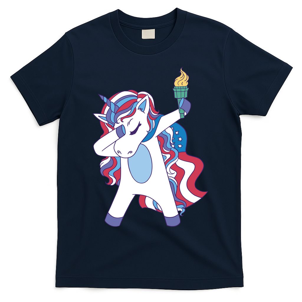 USA Unicorn Dabbing T-Shirt