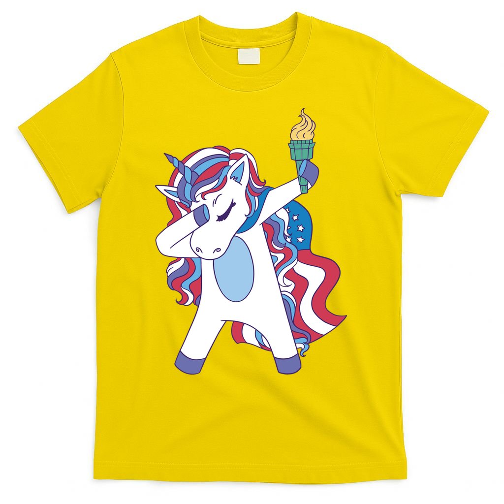 USA Unicorn Dabbing T-Shirt