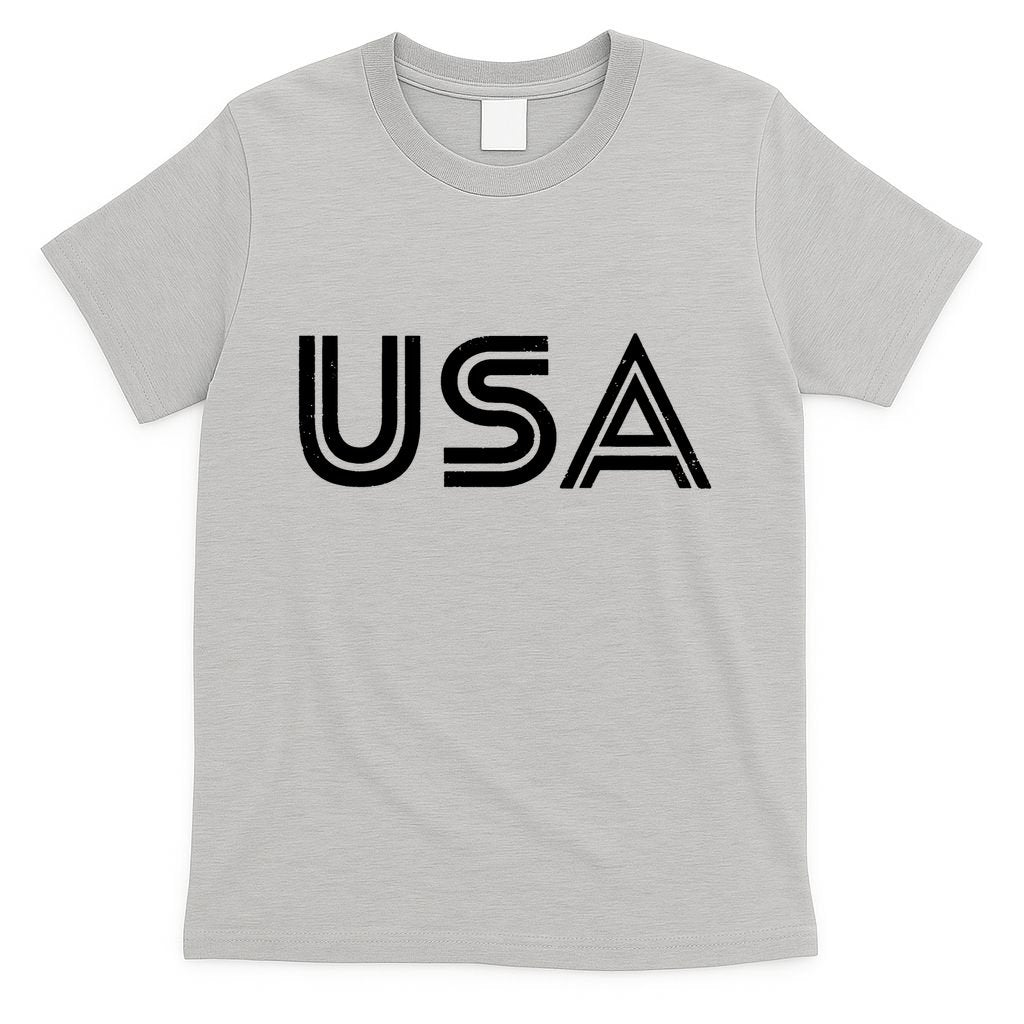 Usa Vintage Patriotic Logo T-Shirt