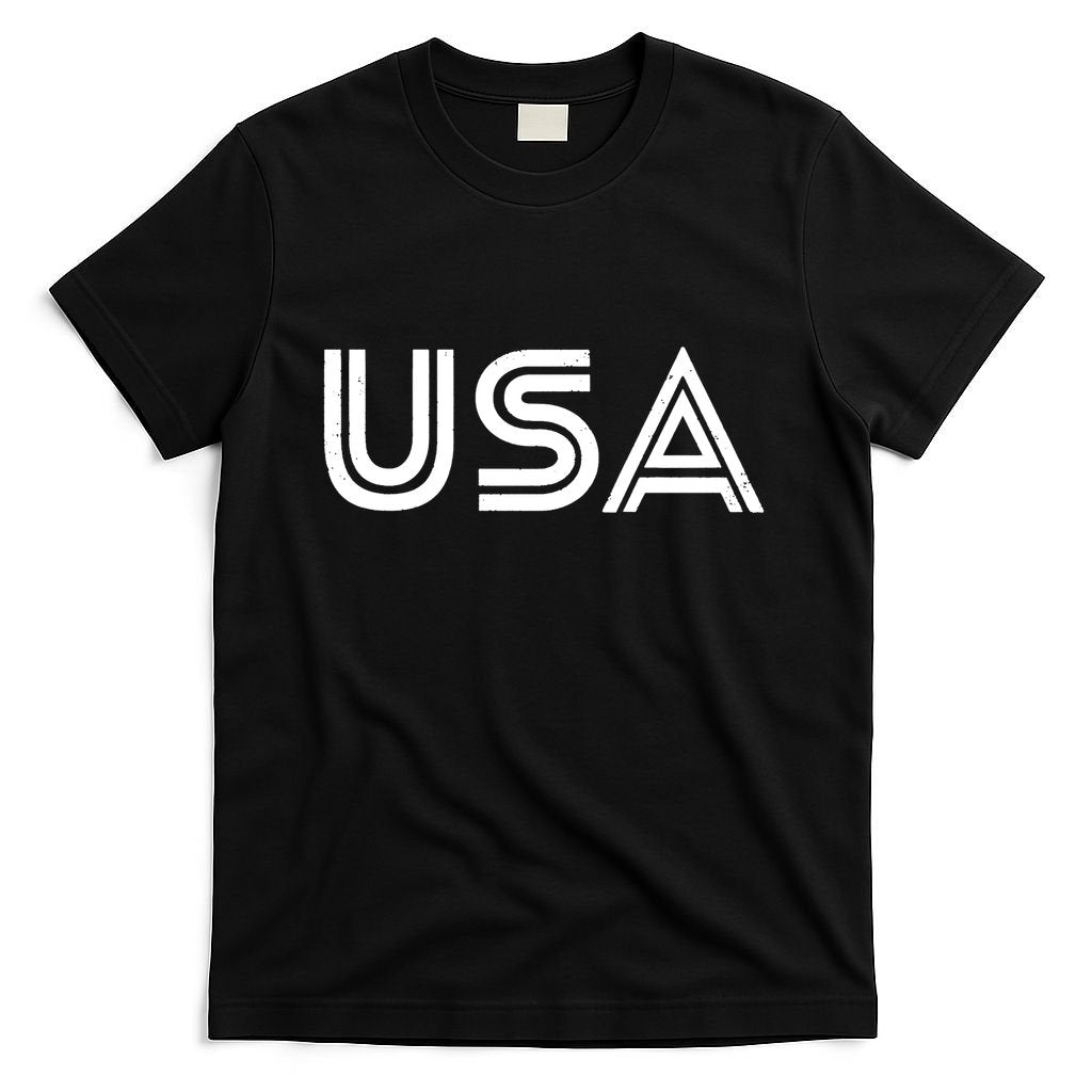Usa Vintage Patriotic Logo T-Shirt