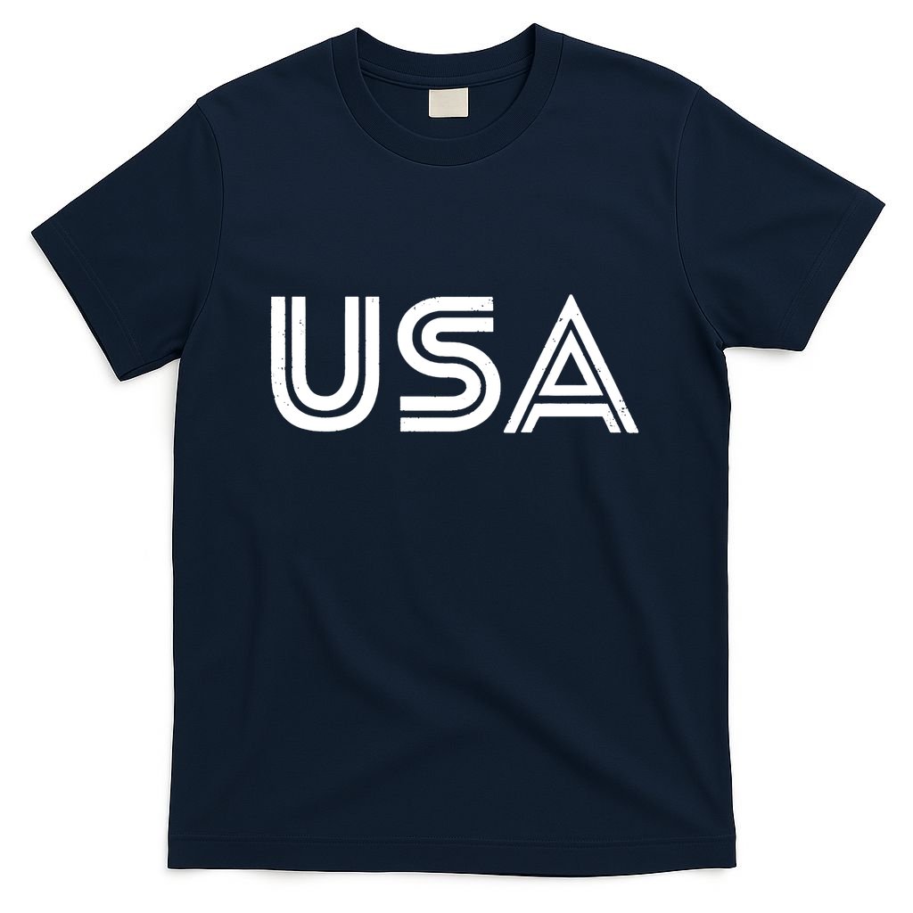 Usa Vintage Patriotic Logo T-Shirt